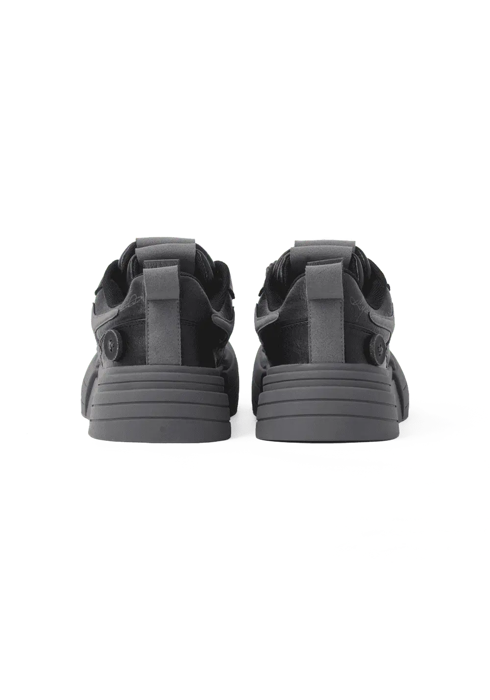 Black Samurai Smile Platform Sneakers - View 13