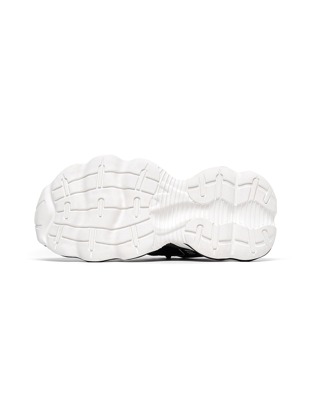 Black Wave-Sole Chunky Dad Sneakers - View 15