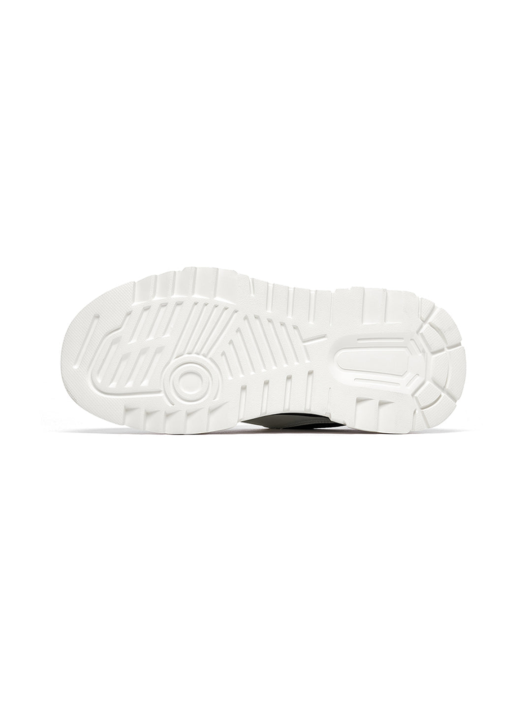 Black White Cutout Platform Sneakers - View 18