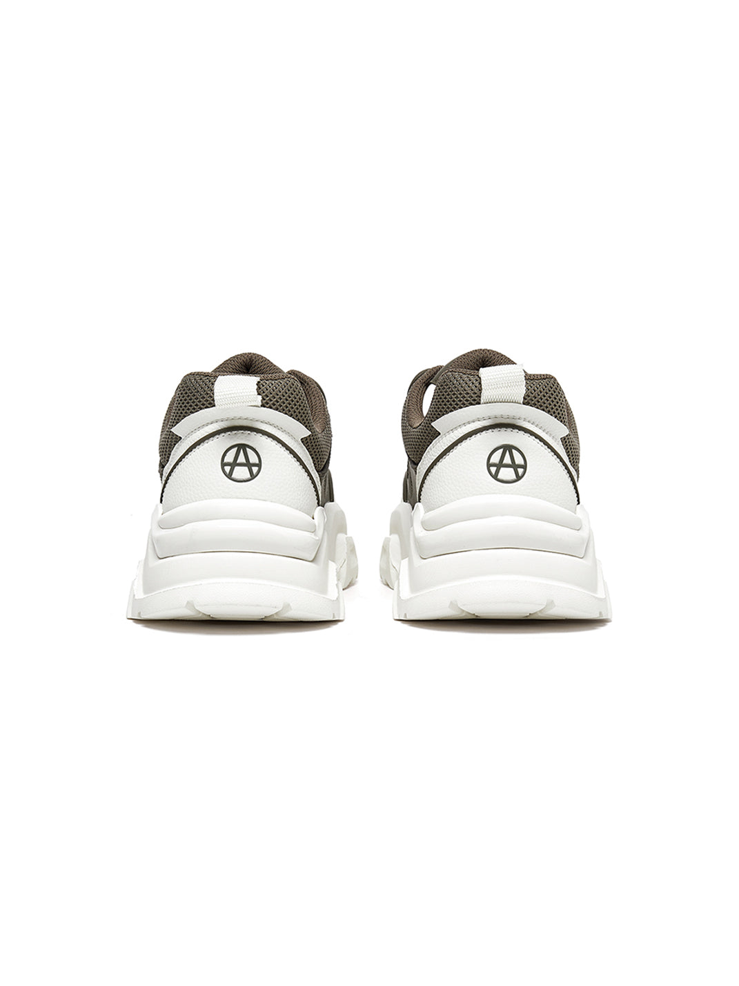 Black White Cutout Platform Sneakers - View 30