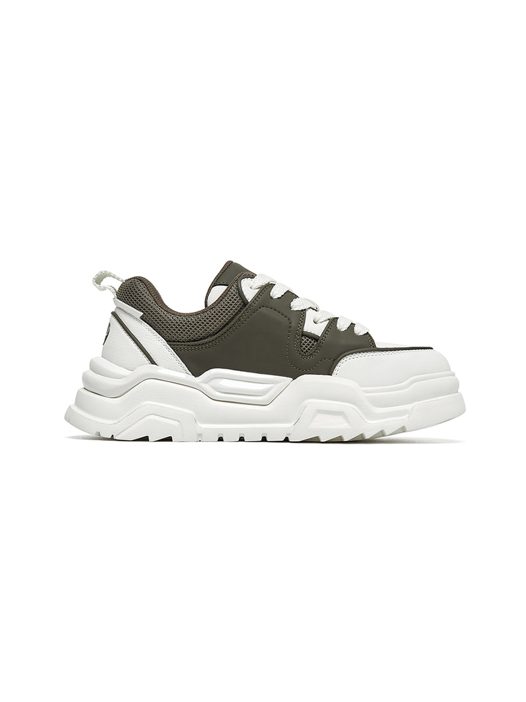 Black White Cutout Platform Sneakers - View 31