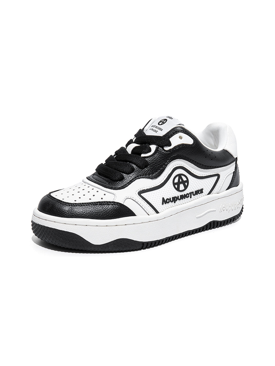 Black White Logo Skate Sneakers - View 7