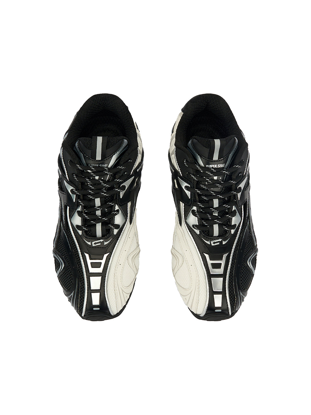 Black Yin-Yang Tech Runner Sneakers - View 9