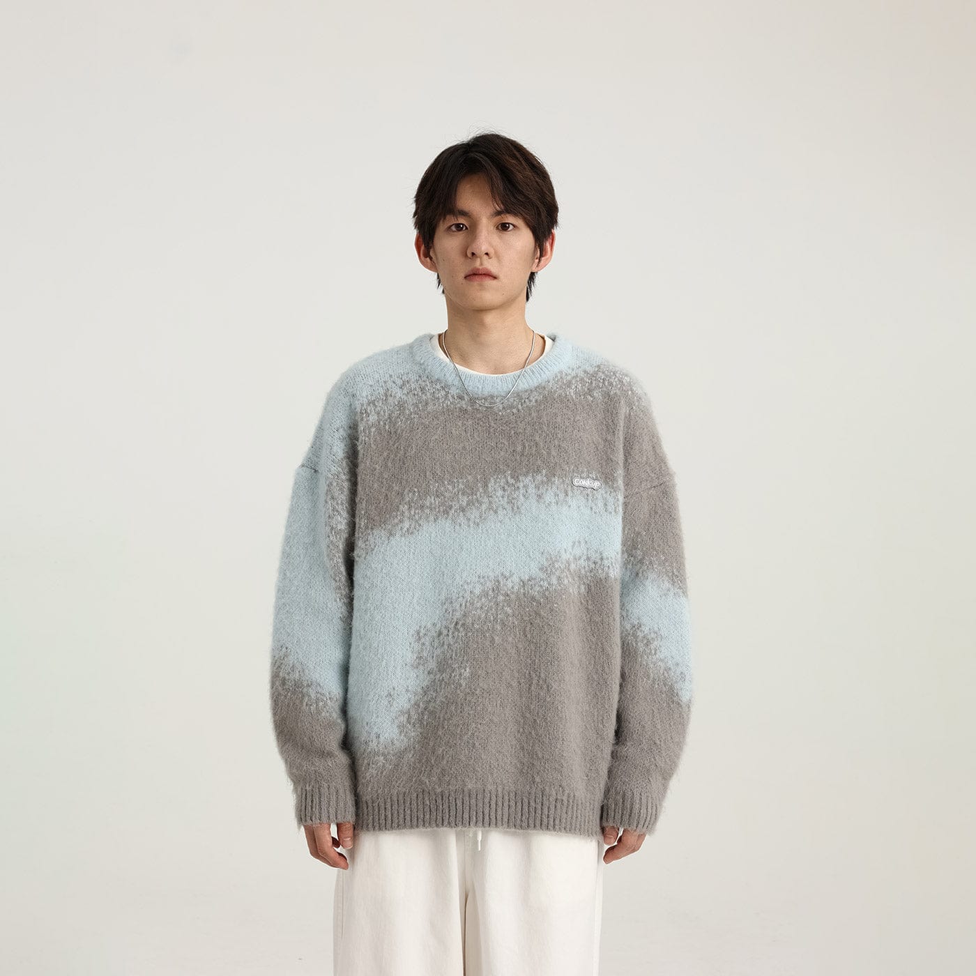 Abstract Pattern Knit Sweater