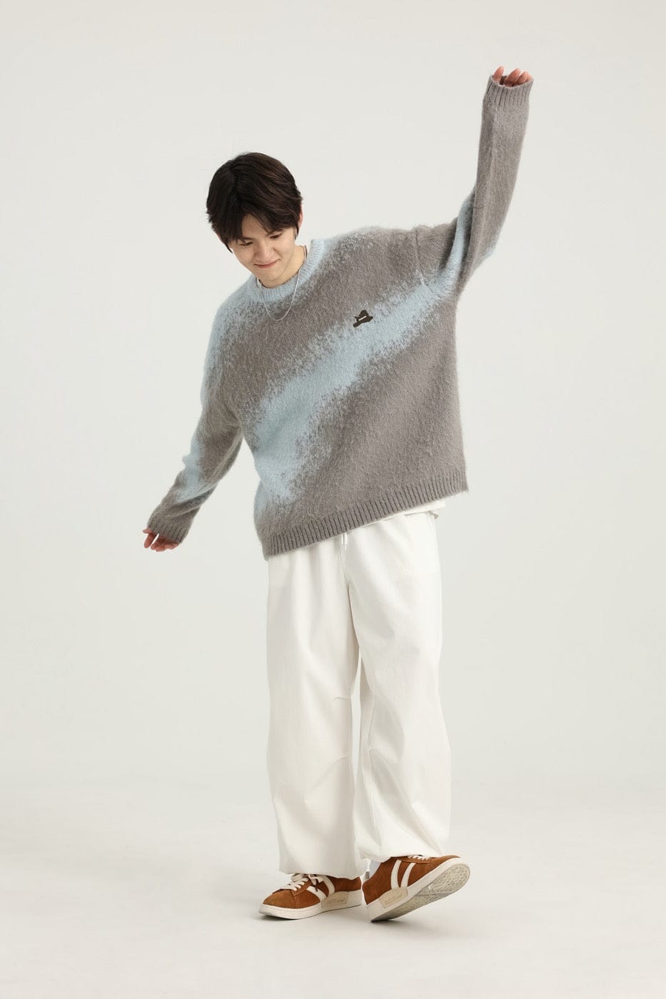 Abstract Pattern Knit Sweater