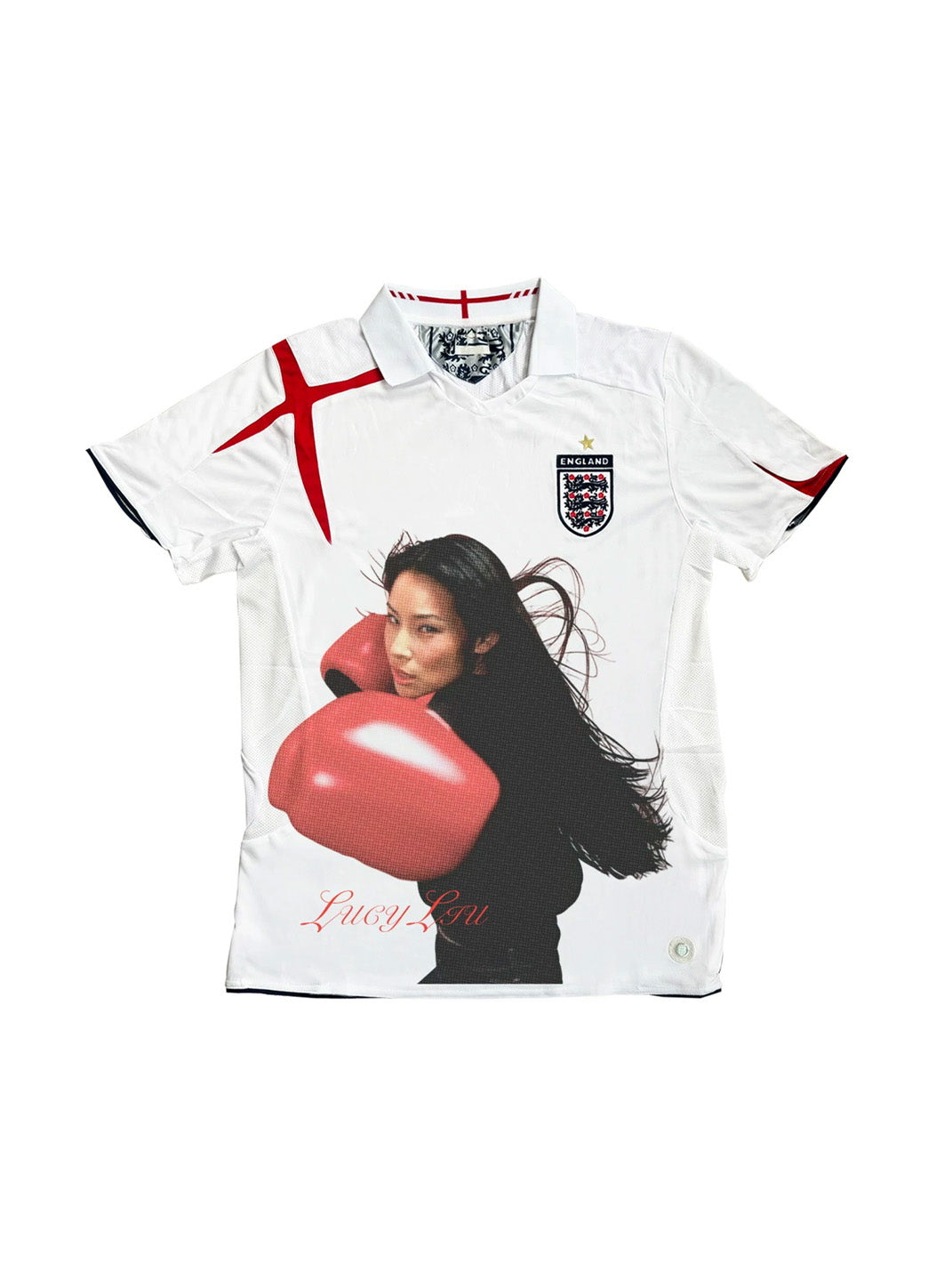 Boxing Portrait Short-Sleeve Football Jersey — product view 1
