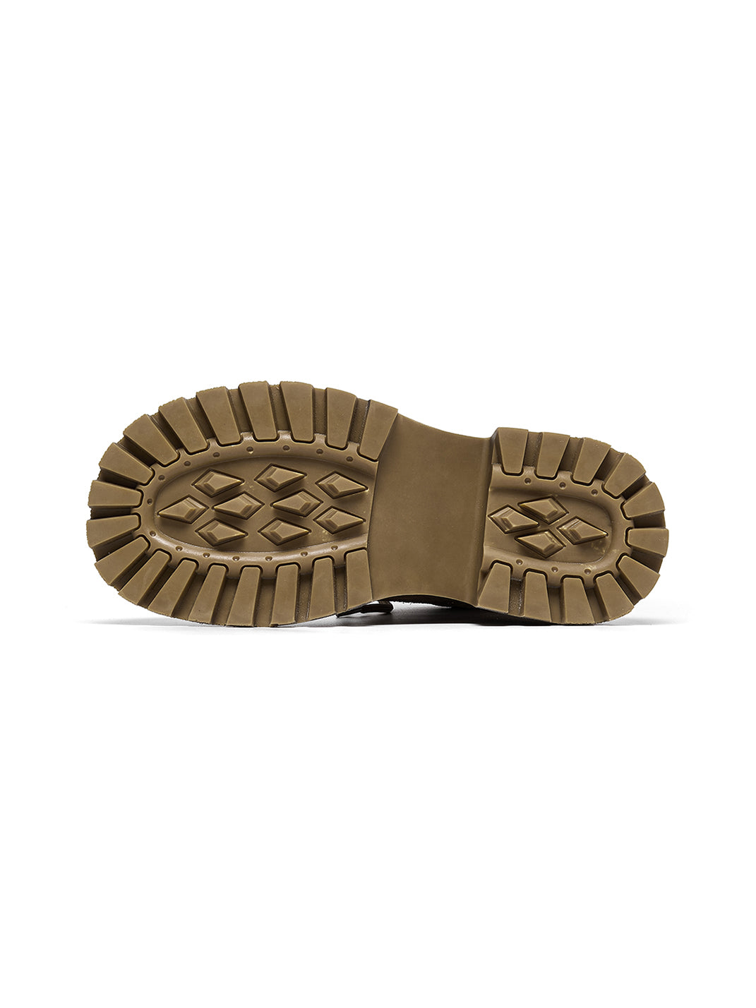 Brown Distressed Platform Combat Boots - View 14
