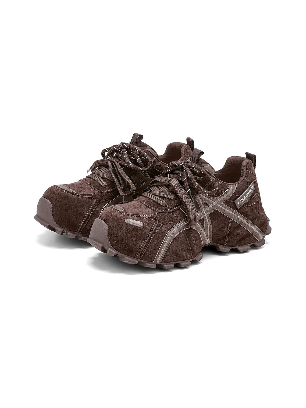 Brown Cross-Strap Trail Runner Sneakers - View 7