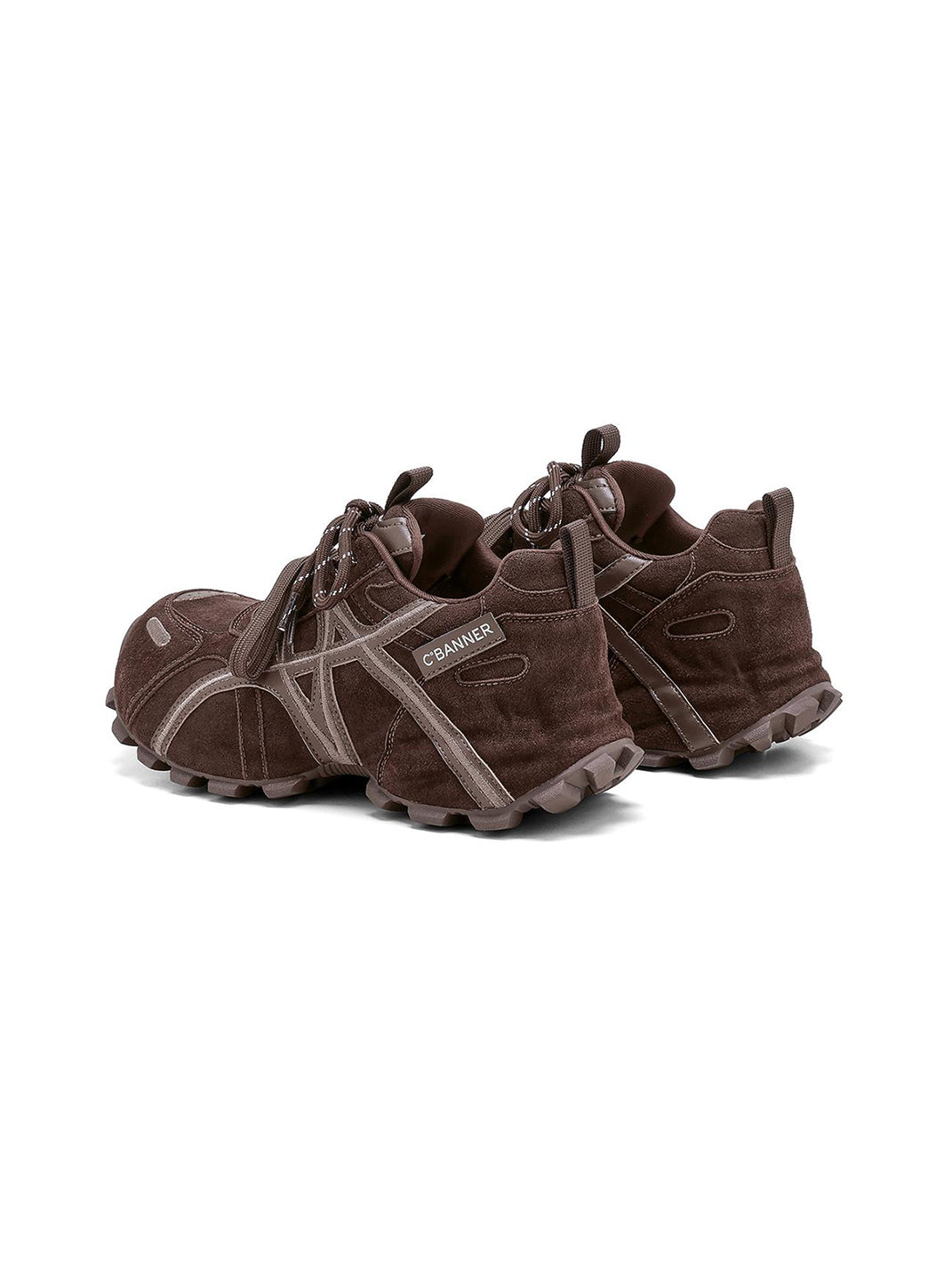 Brown Cross-Strap Trail Runner Sneakers - View 9