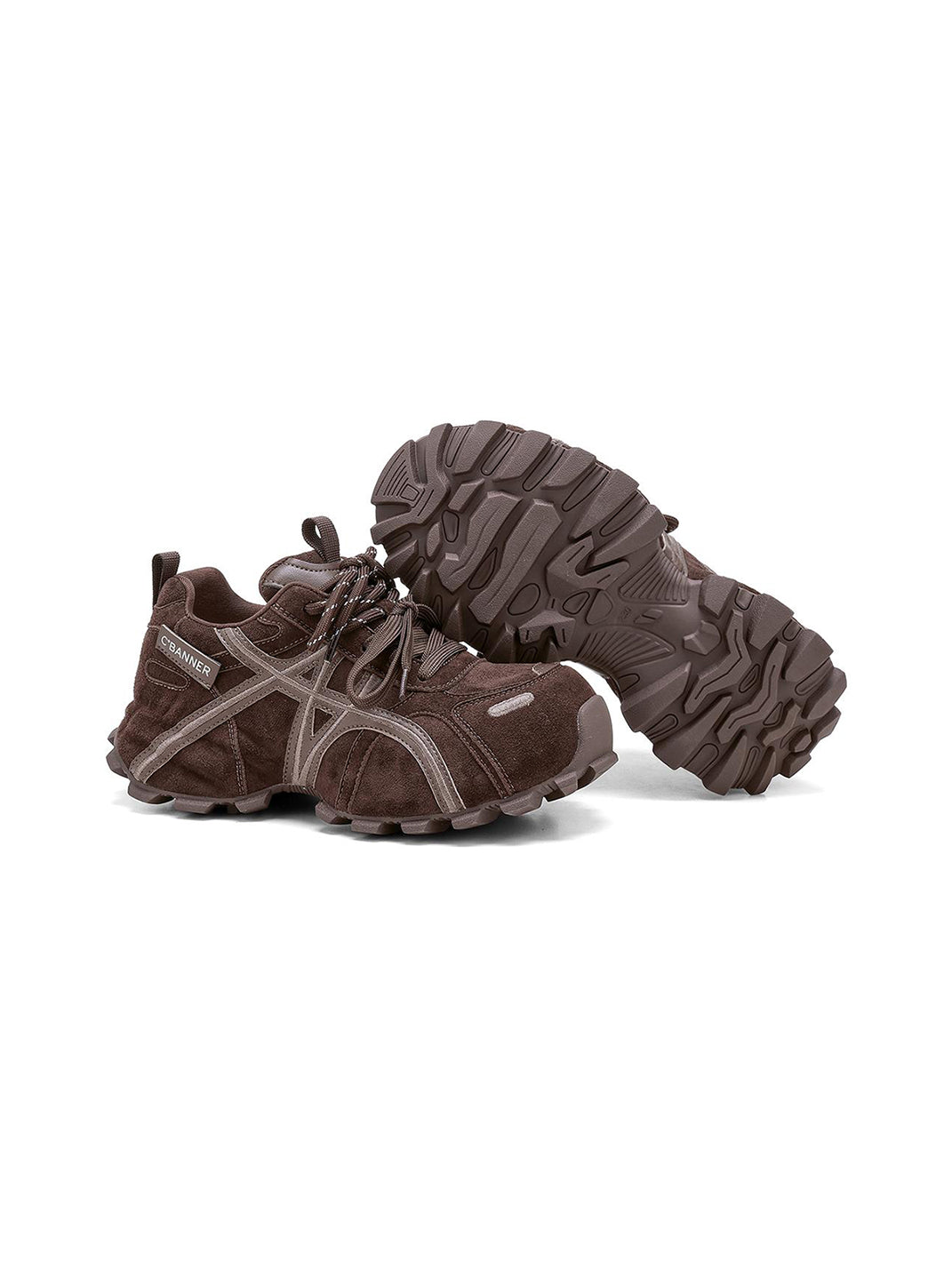 Brown Cross-Strap Trail Runner Sneakers - View 10