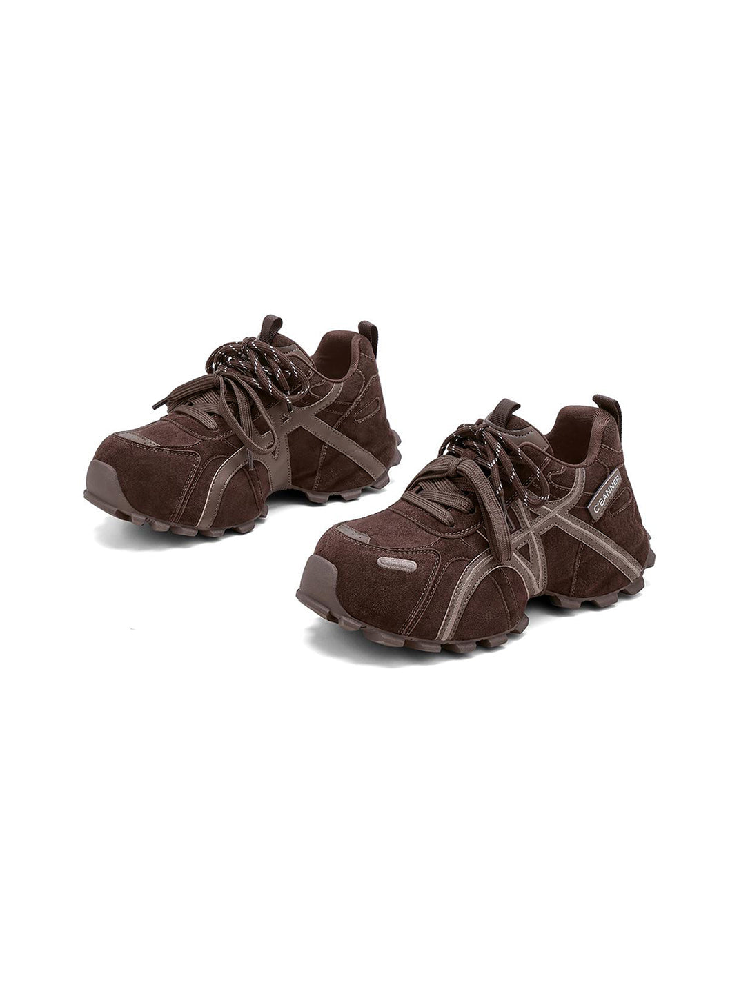 Brown Cross-Strap Trail Runner Sneakers - View 11