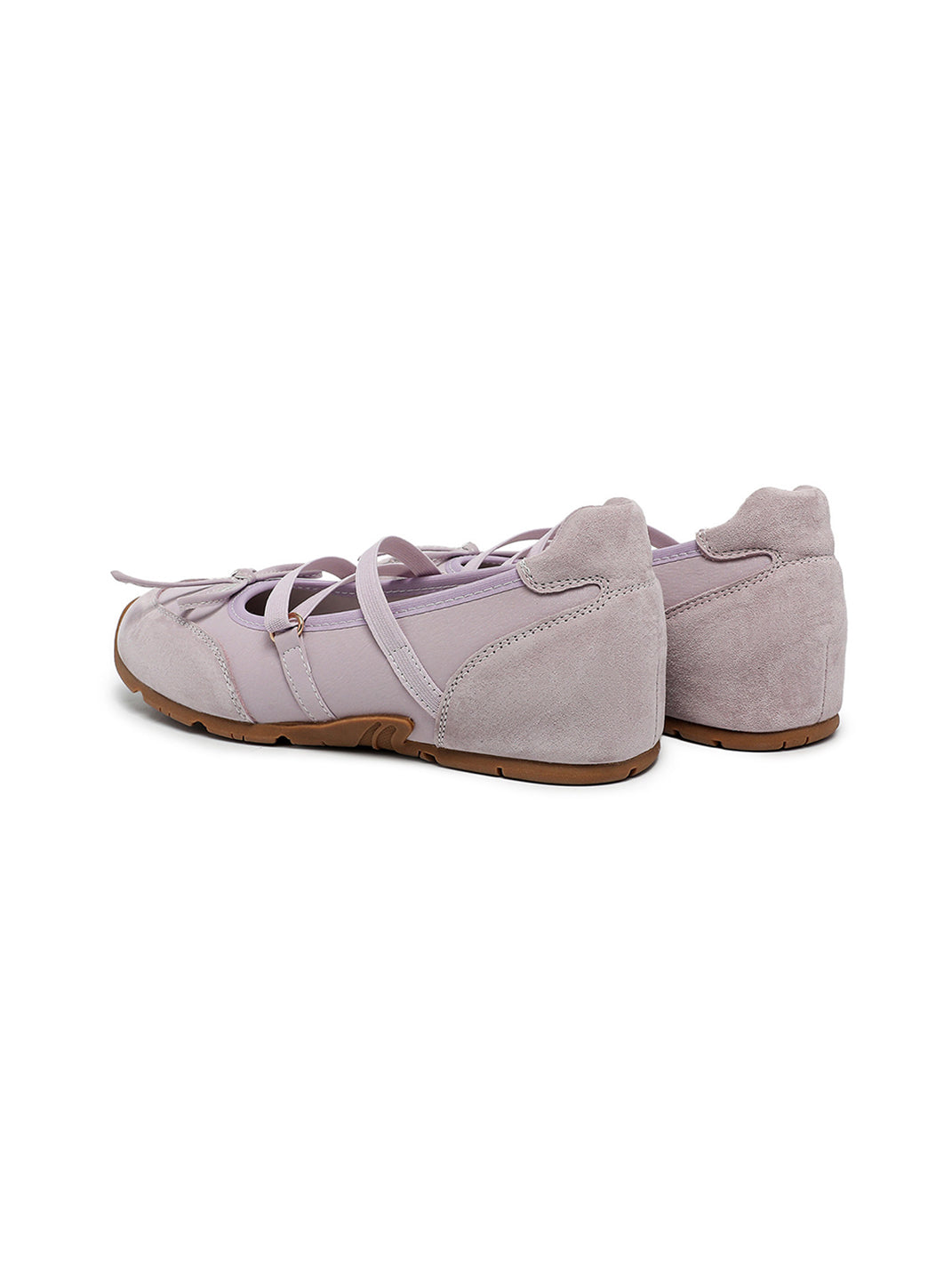 Sheer Mesh-Strap Mary Jane Ballet Flats - View 9