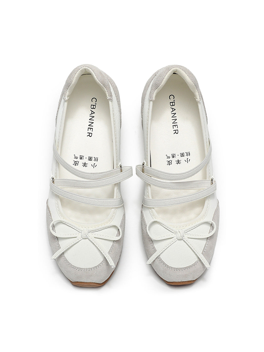 Sheer Mesh-Strap Mary Jane Ballet Flats - View 16