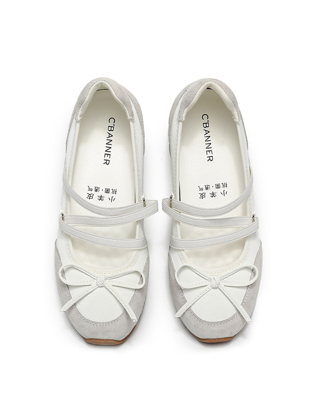 Sheer Mesh-Strap Mary Jane Ballet Flats - View 18
