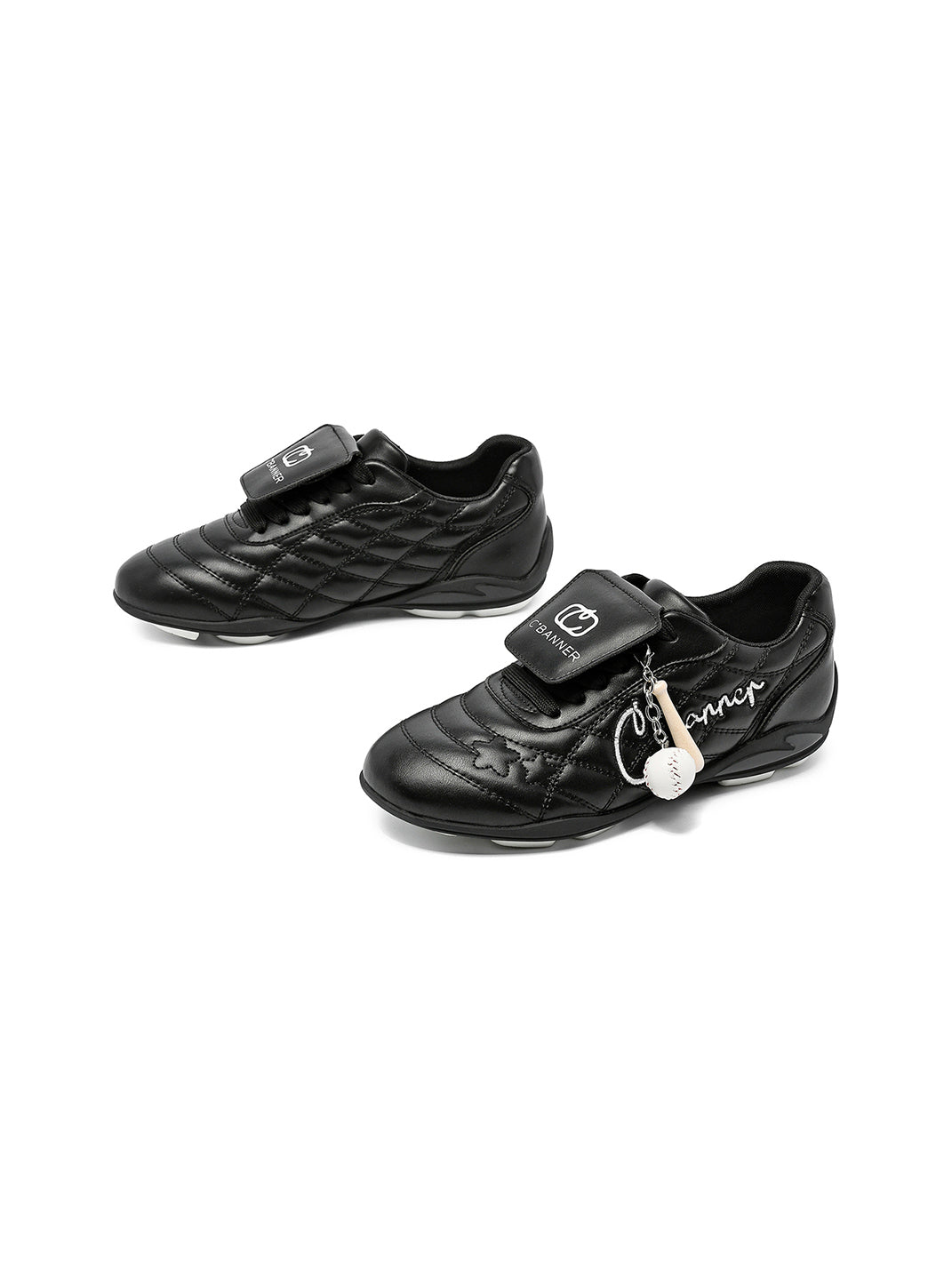 Black Patent Foldover-Tongue Retro Sneakers - View 7