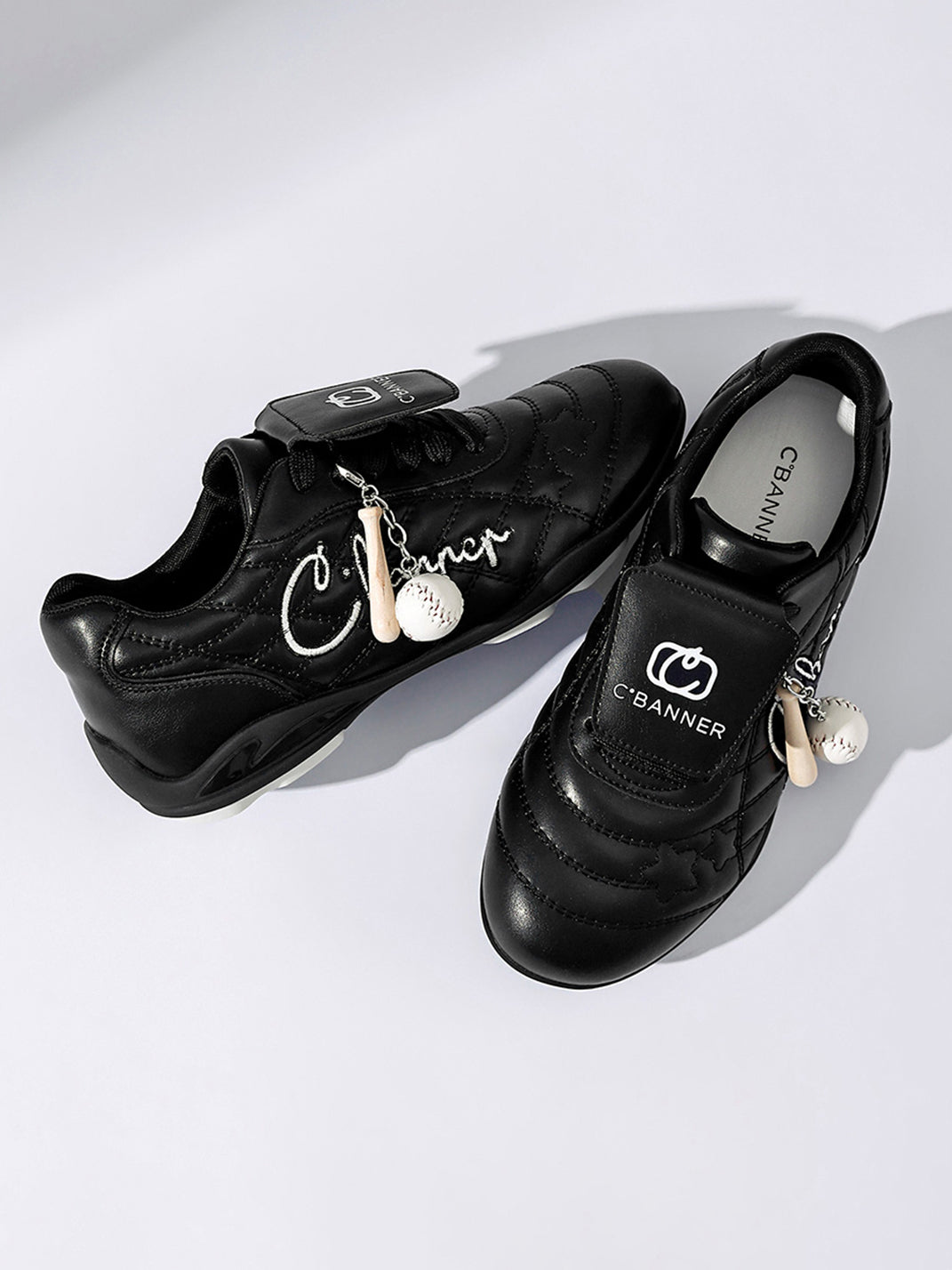Black Patent Foldover-Tongue Retro Sneakers - View 10