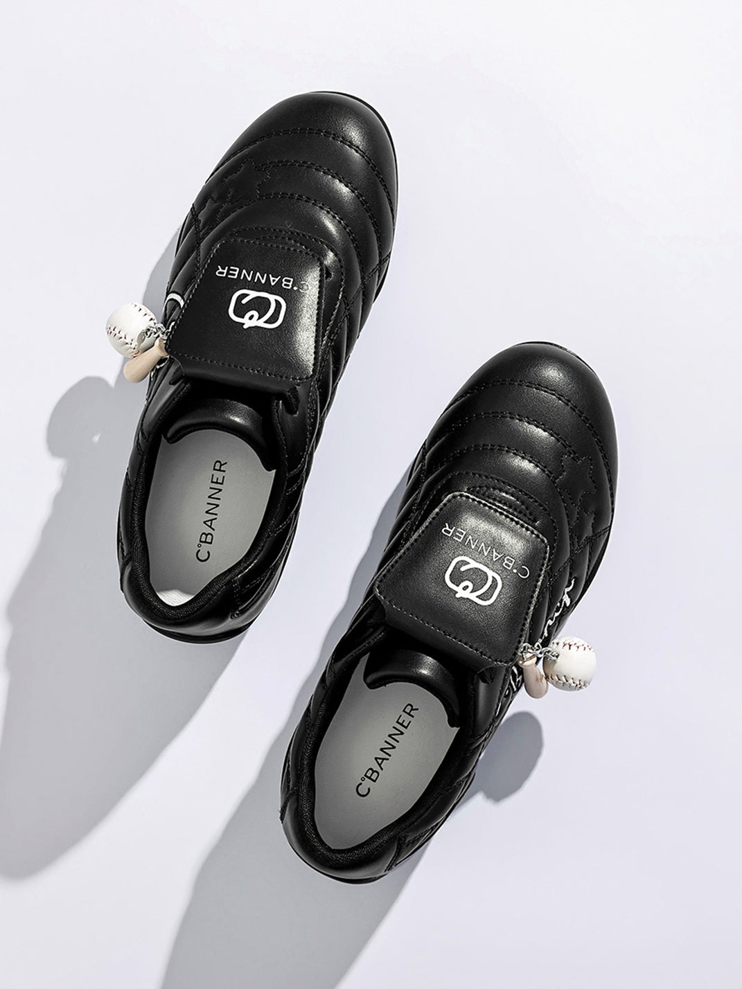 Black Patent Foldover-Tongue Retro Sneakers - View 12