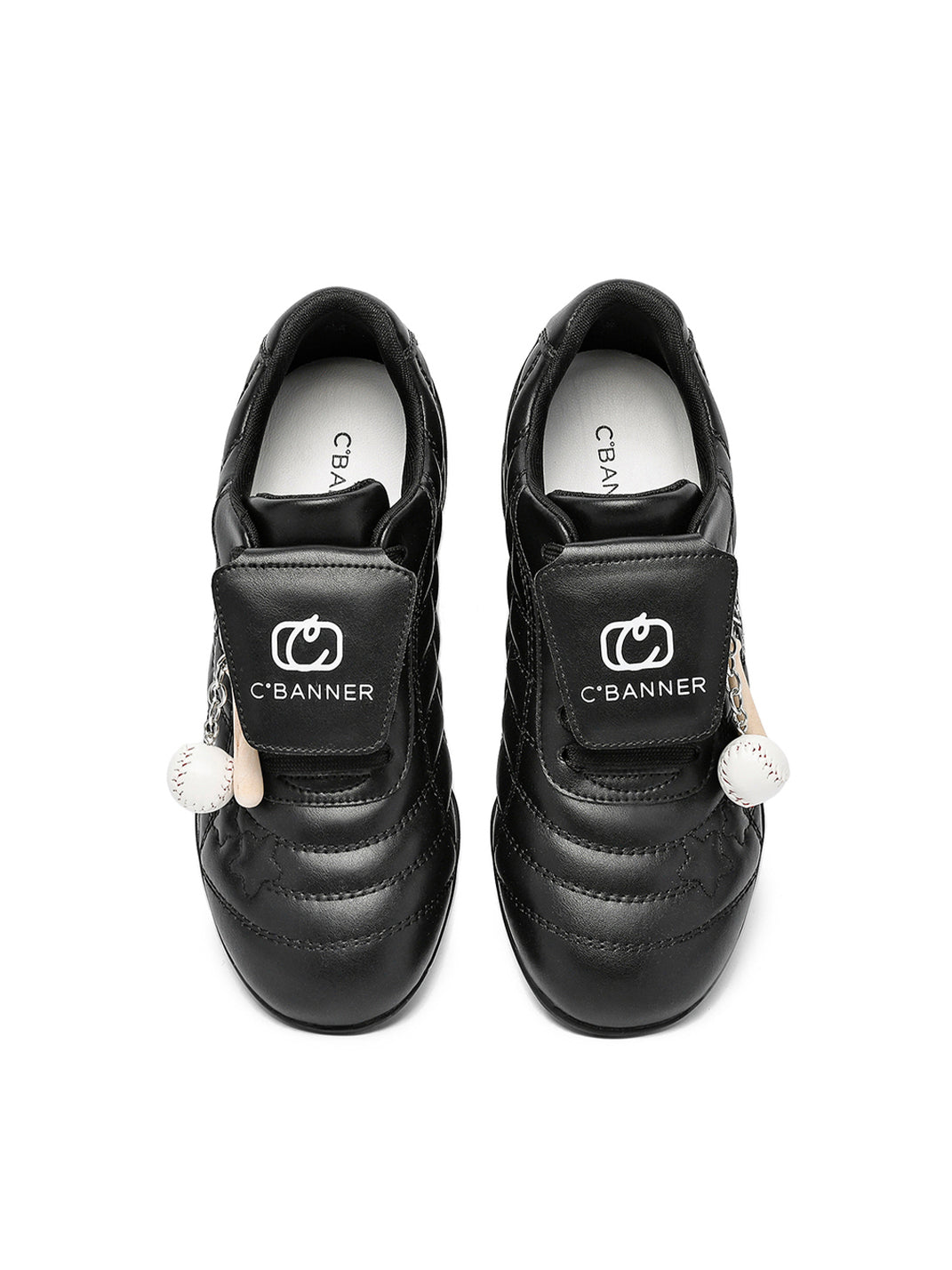 Black Patent Foldover-Tongue Retro Sneakers - View 14