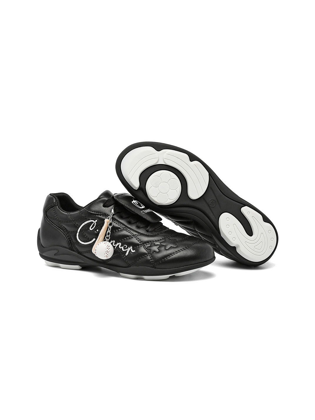 Black Patent Foldover-Tongue Retro Sneakers - View 15