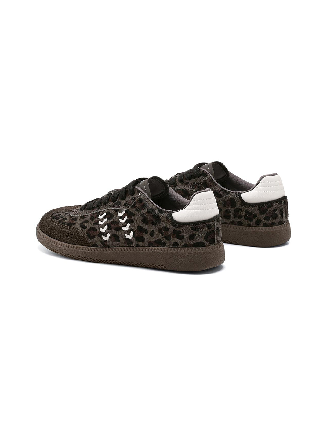 Forest Leopard-Print Gum-Sole Low-Top Sneakers - View 5