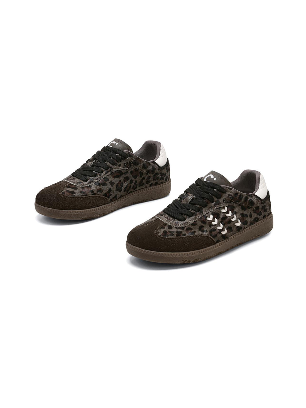 Forest Leopard-Print Gum-Sole Low-Top Sneakers - View 6