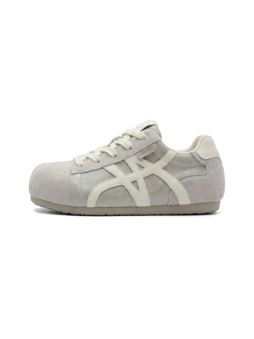 Leopard-Panel Gum-Sole Retro Trainers - View 14