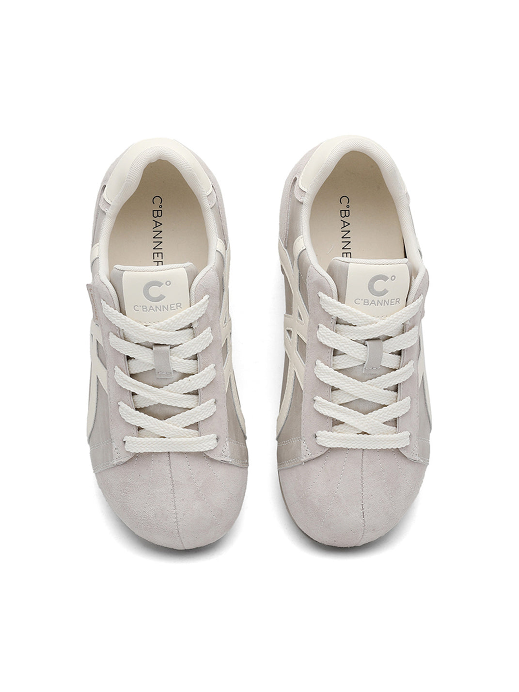 Leopard-Panel Gum-Sole Retro Trainers - View 16