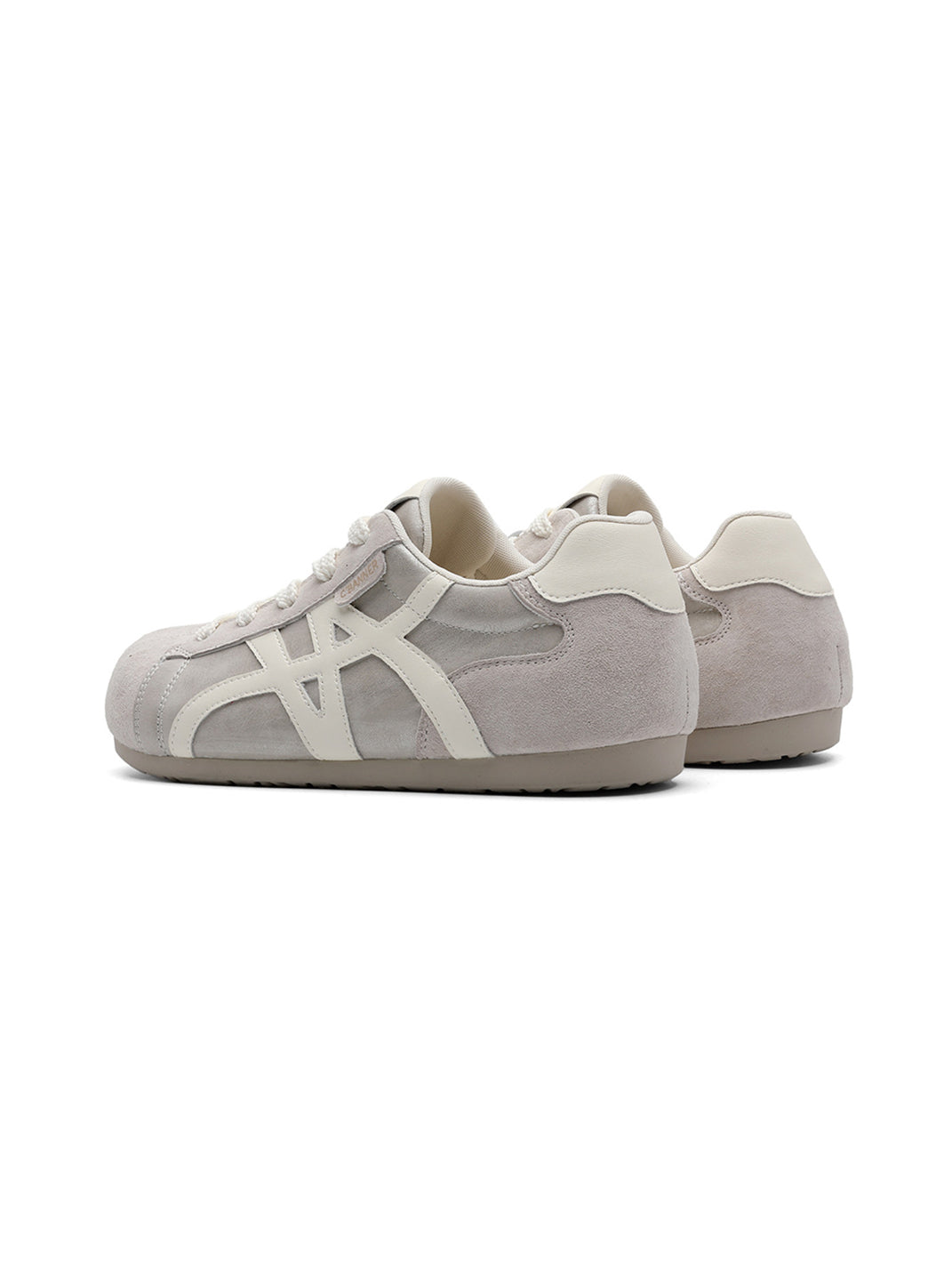 Leopard-Panel Gum-Sole Retro Trainers - View 17