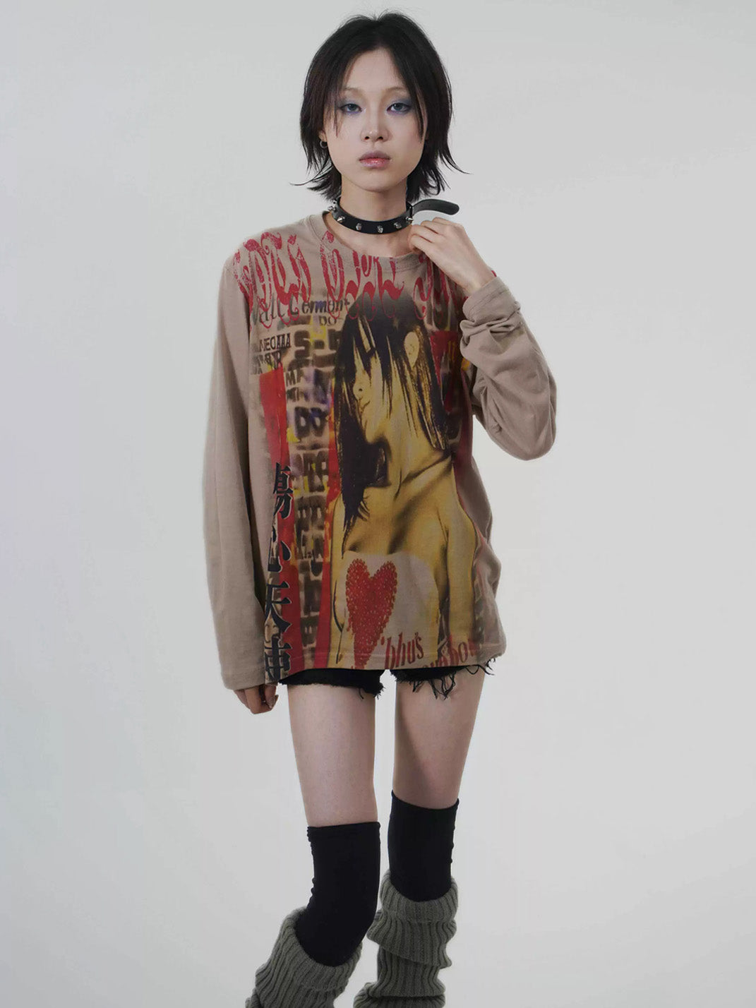 Camel Anime Collage Long-Sleeve Tee — product view 5
