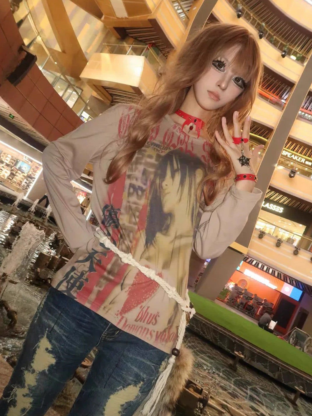 Camel Anime Collage Long-Sleeve Tee — product view 7