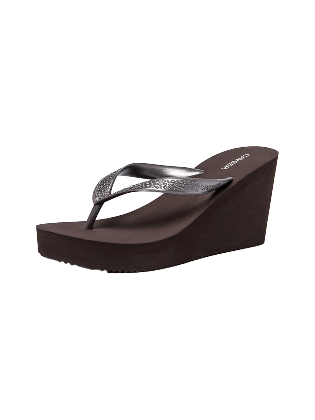 Sculpted High-Wedge Toe-Ring Flip-Flops - View 24