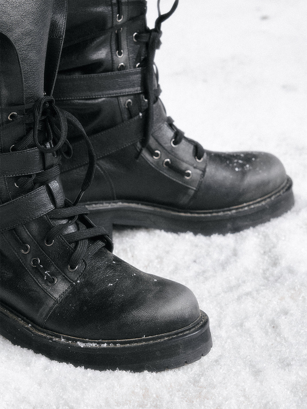 Convertible Eyelet-Strap Riding Boots - View 12