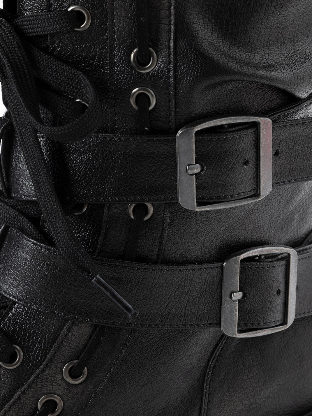 Convertible Eyelet-Strap Riding Boots - View 18
