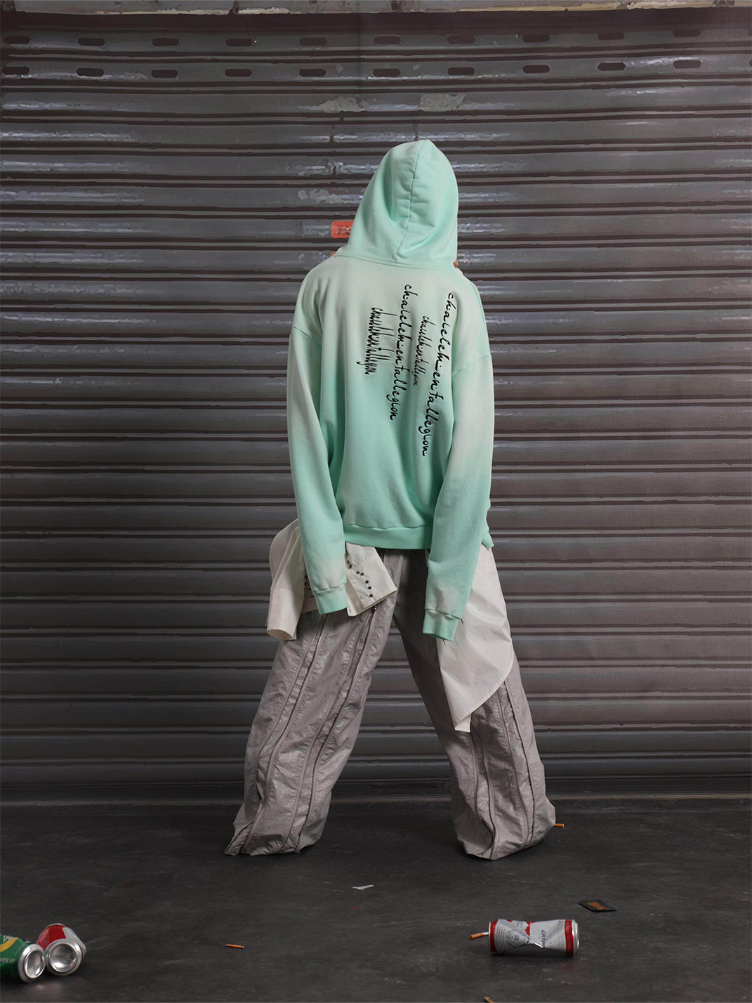 Embroidered Graphic Oversized Hoodie - View 4