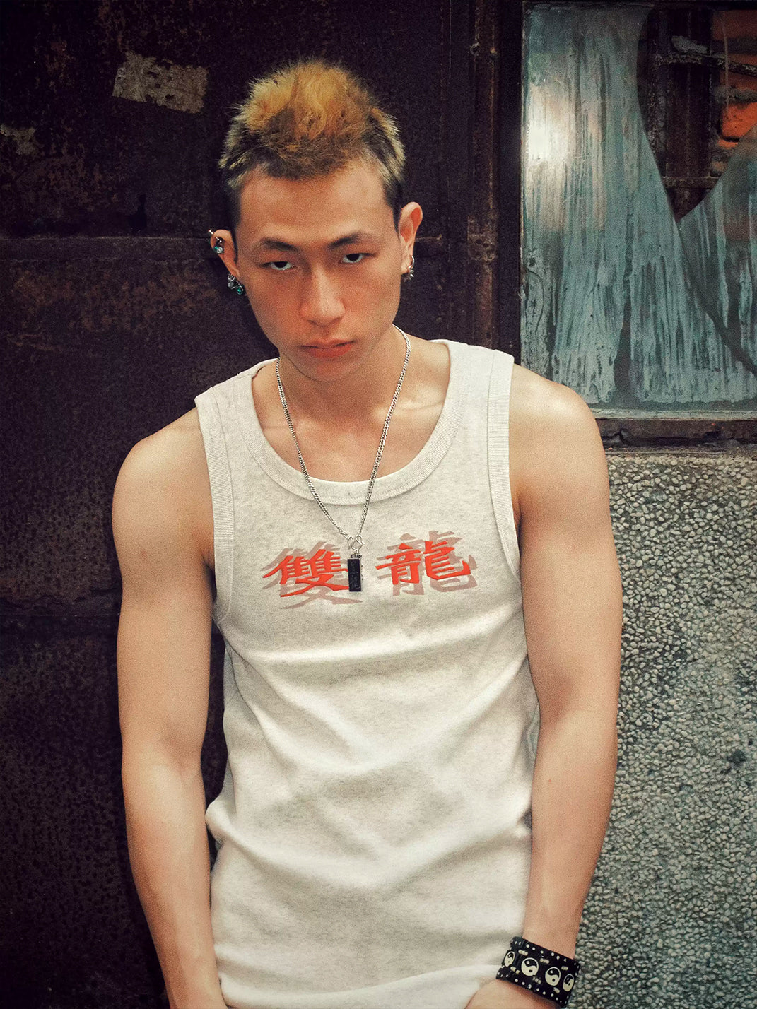 Twin-Dragon Cotton Tank — product view 4
