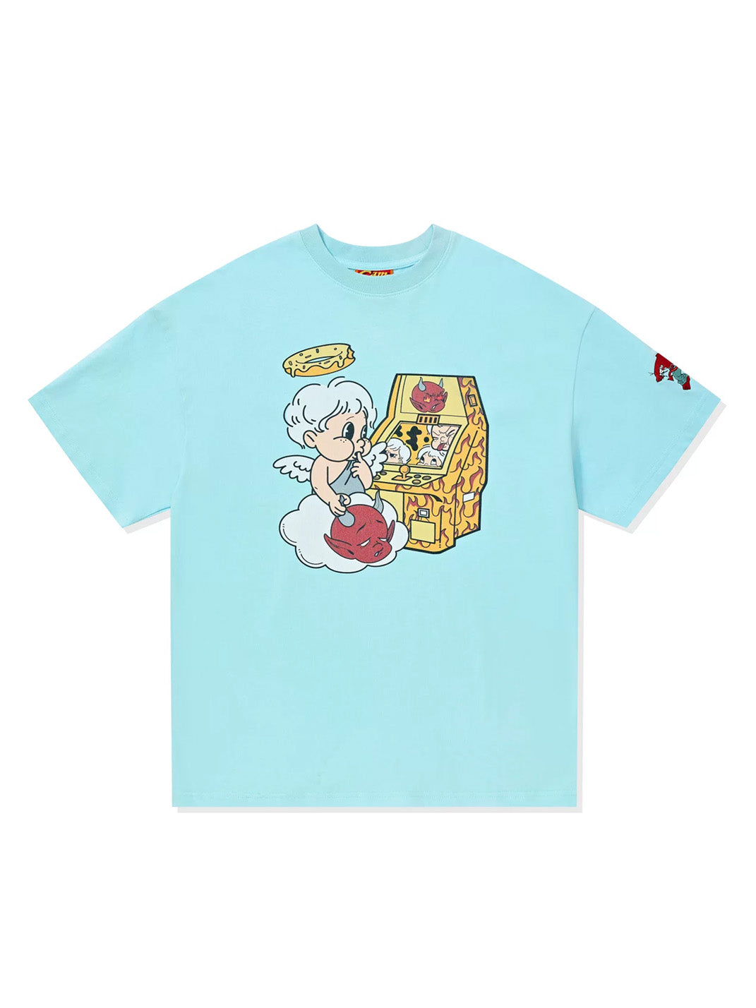 Angel-and-Devil Relaxed Cotton Tee — product view 1