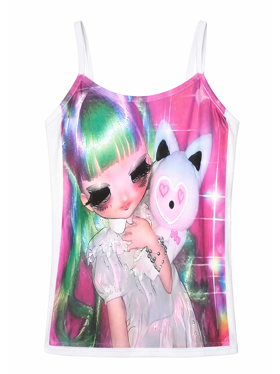 Green-Haired Doll Graphic Cami — product view 1