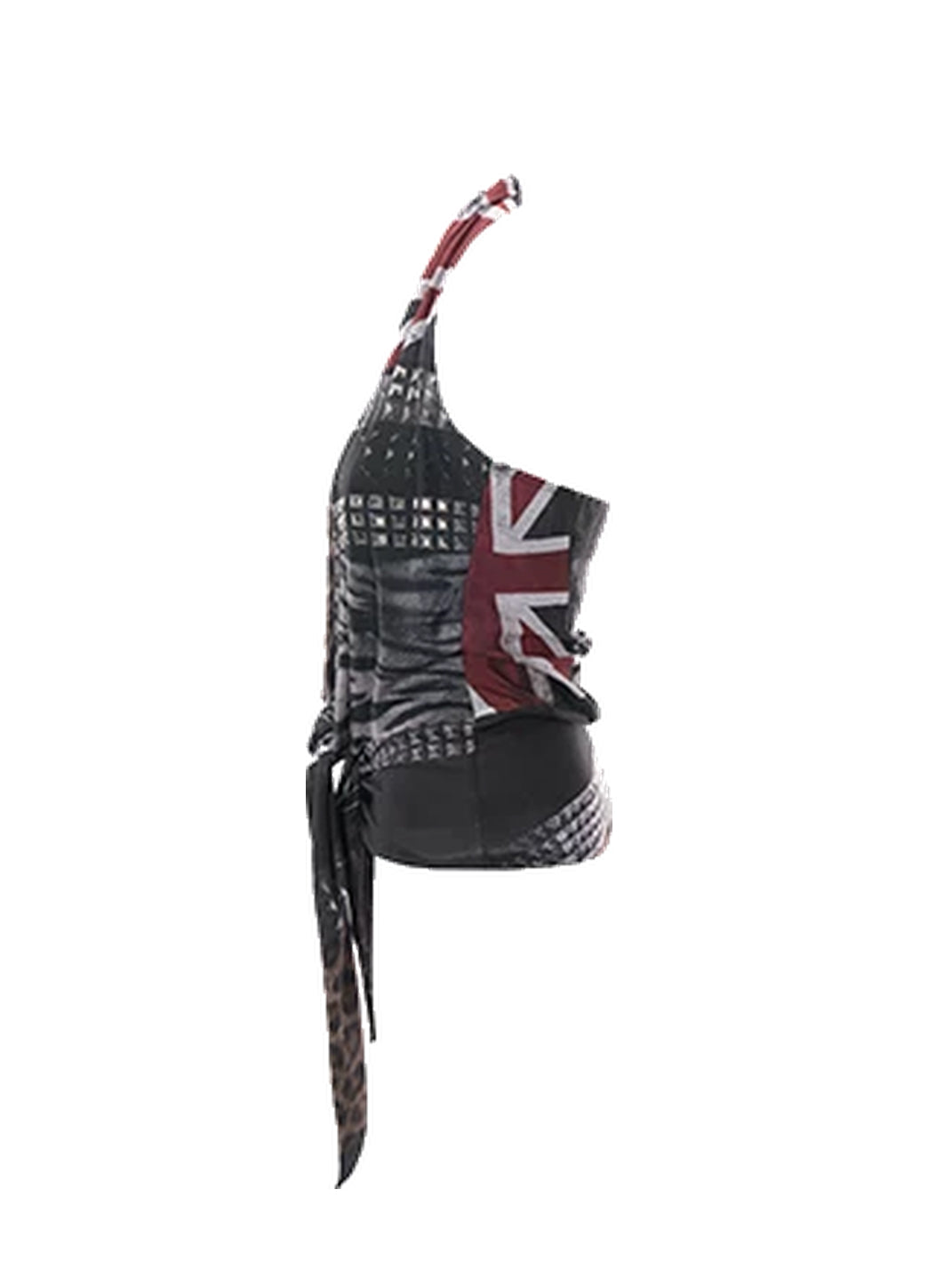 Flag-and-Animal Print Layered Halter — product view 12