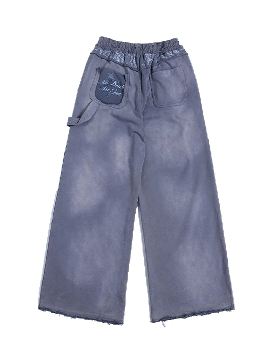Washed Blue Patch Cotton Sweatpants — product view 11