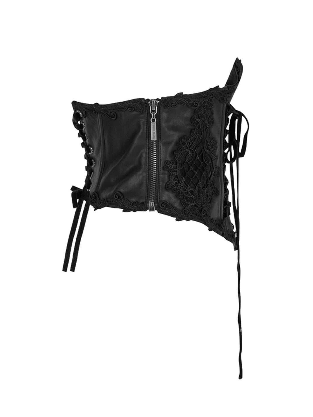 Scroll-Trim Lace-Up Corset Belt — product view 7