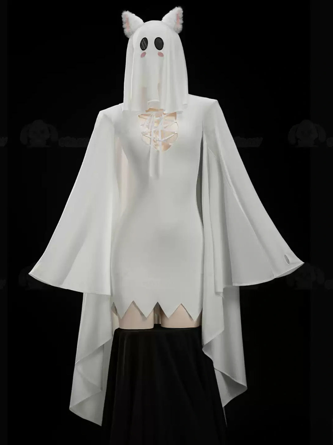 Ghost-Hood Cat-Ear Costume Set — product view 1