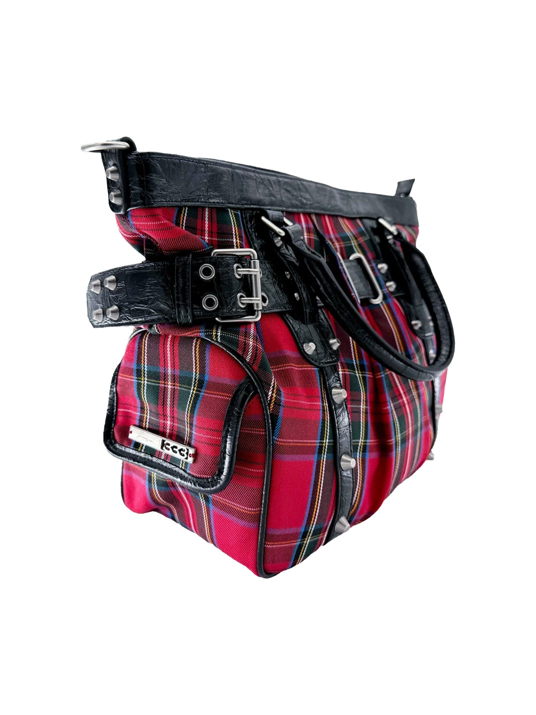 Red Tartan Hardware Tote — product view 9