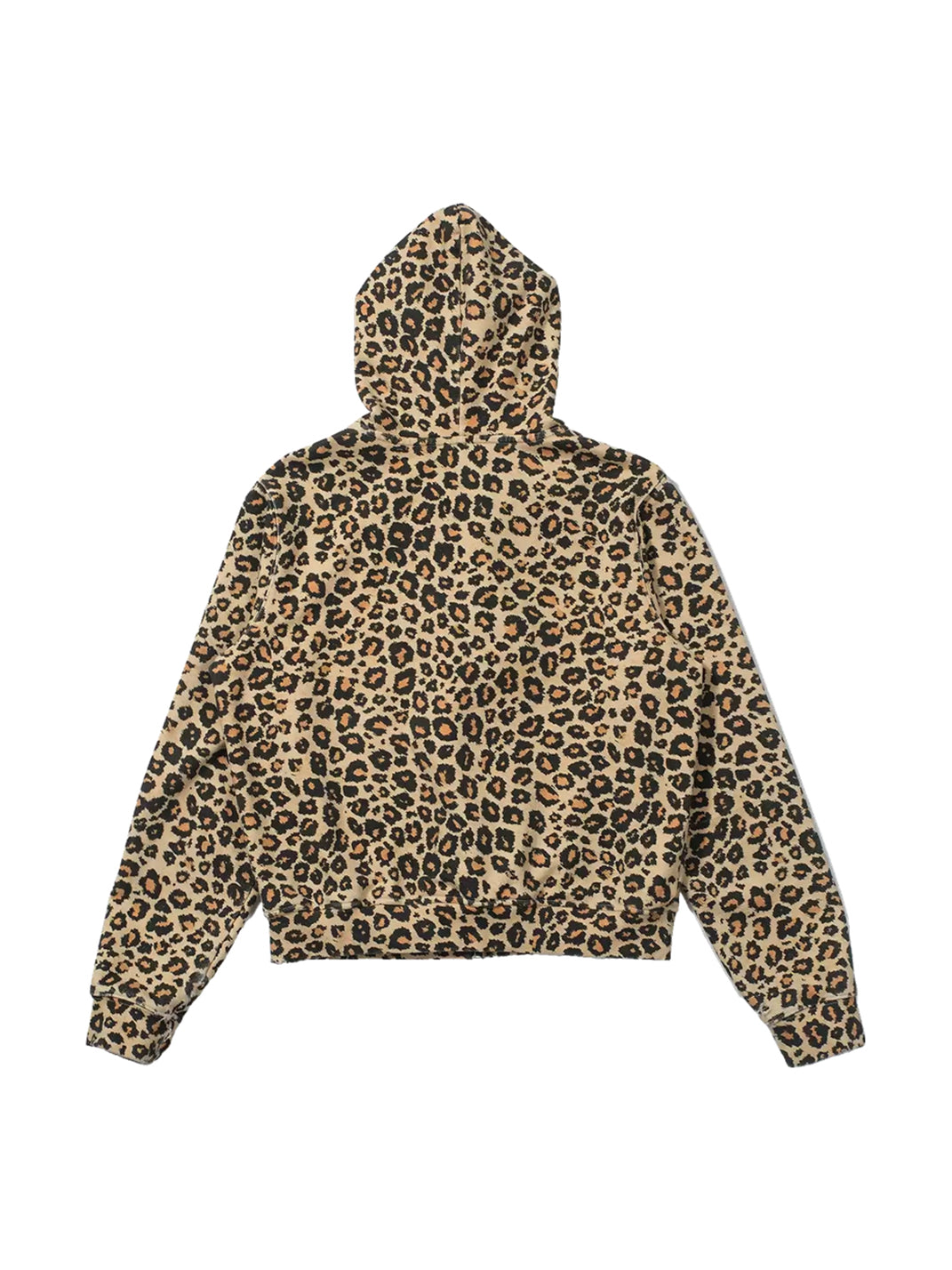 Washed Leopard Cotton Zip Hoodie — product view 5
