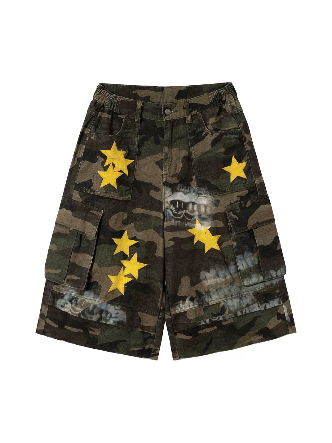Starfield Camo Cargo Bermuda Shorts — view 1