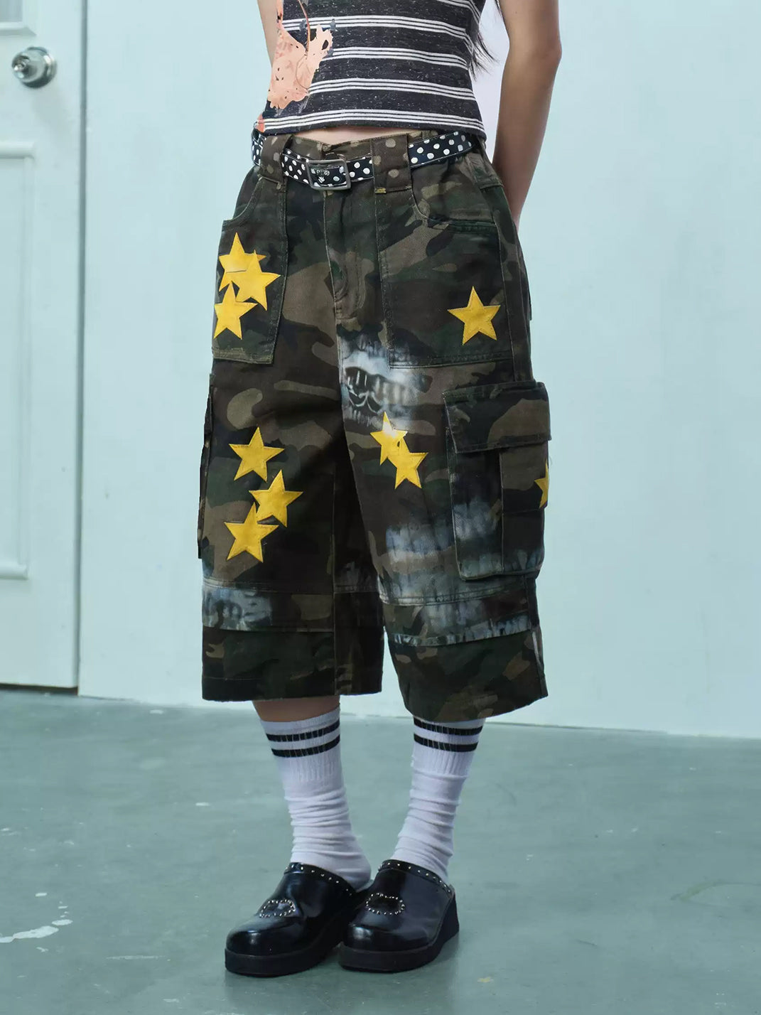 Starfield Camo Cargo Bermuda Shorts — view 3