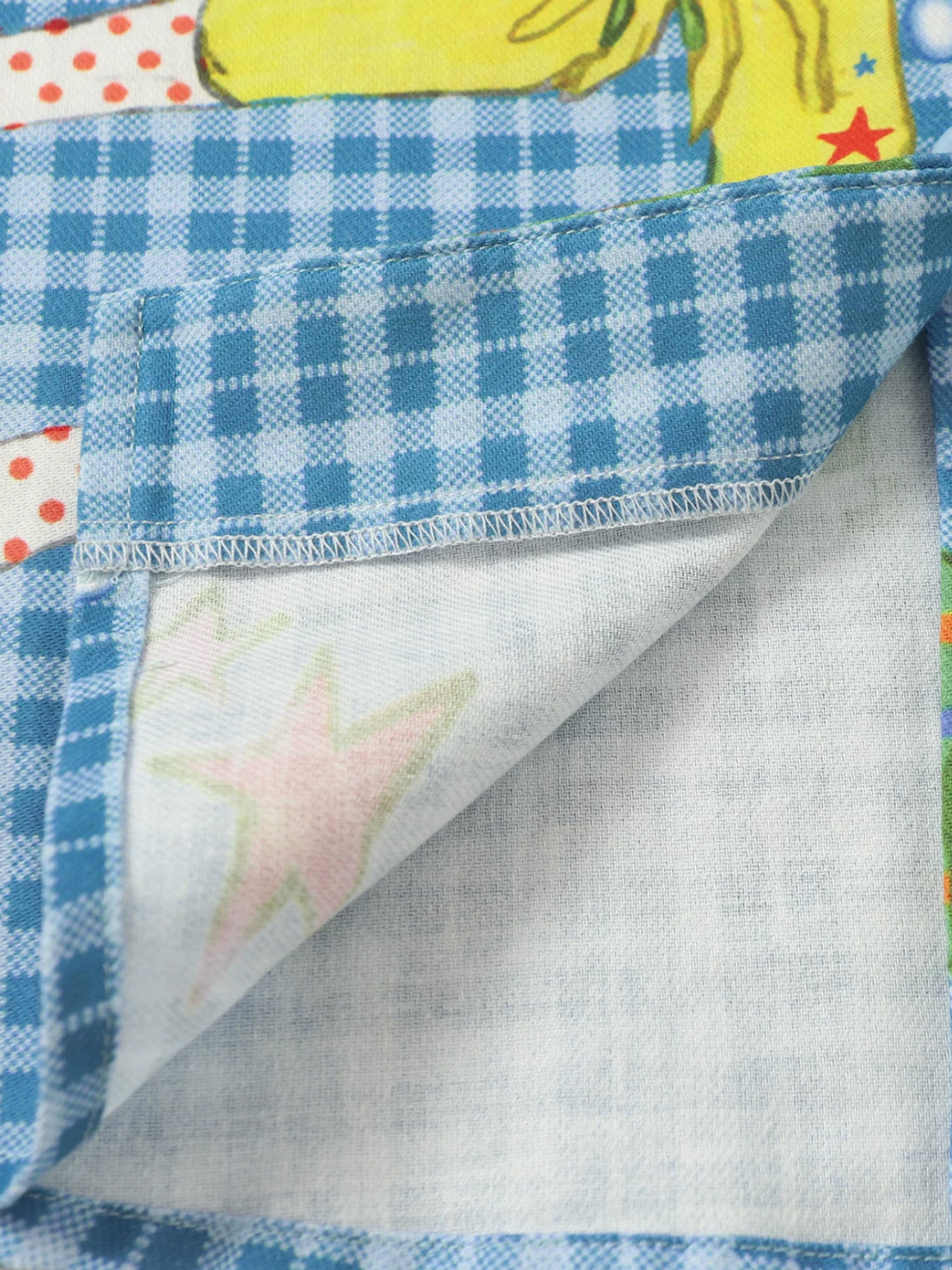 Ocean Doodle Plaid Camp Shirt — view 6