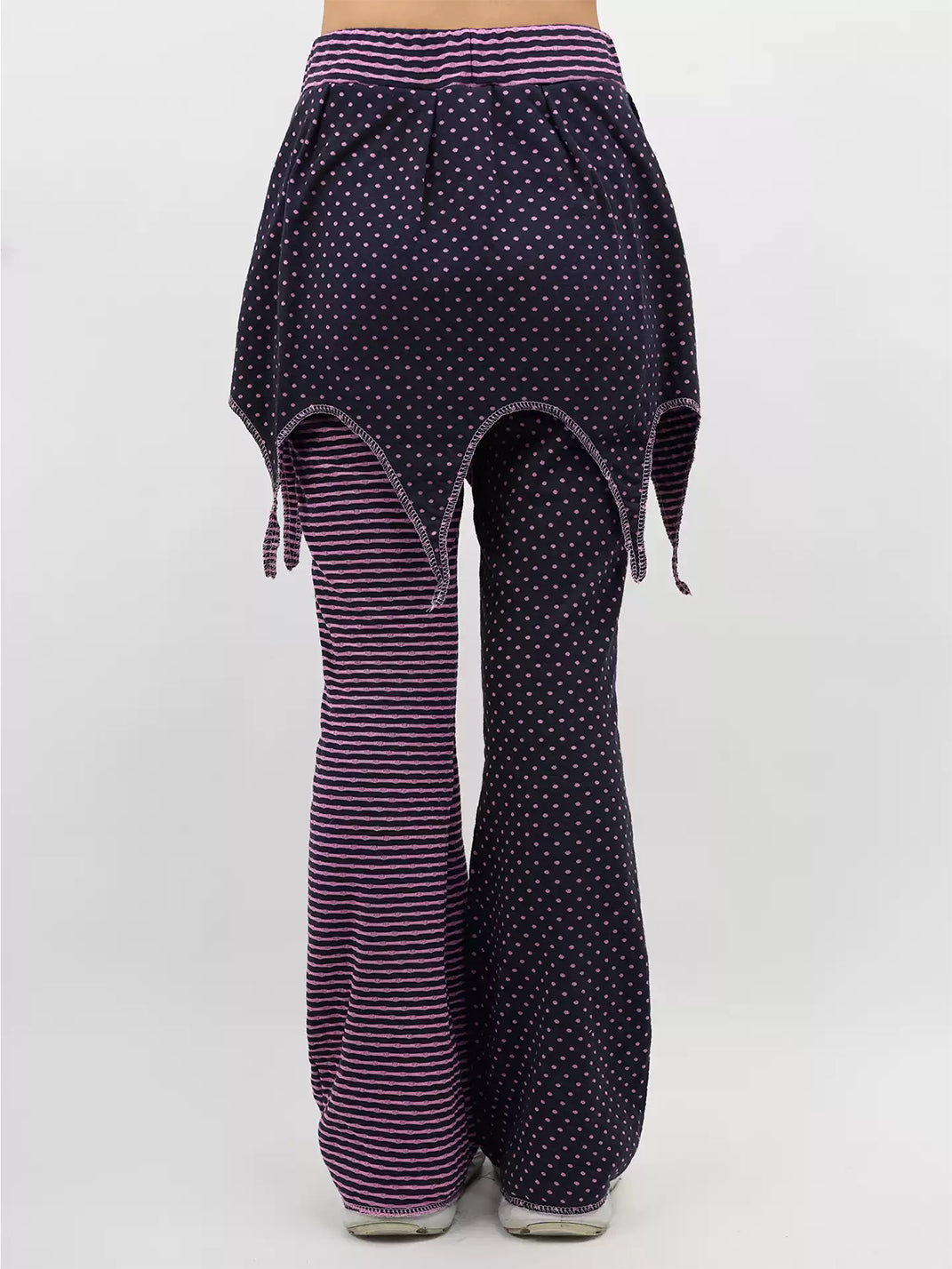 Star Panel Spliced Cotton Trousers — view 4