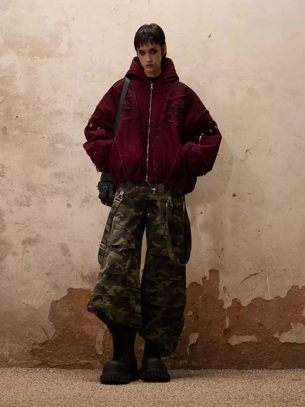 Modular Camouflage Bib Cargo Trousers — view 4