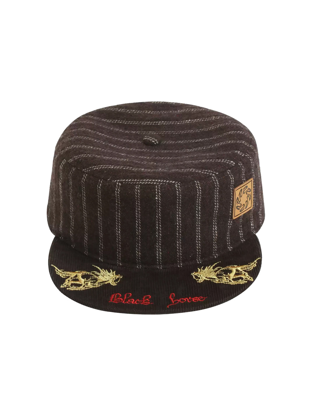 Pinstripe Crest Flat-Brim Cap — view 1