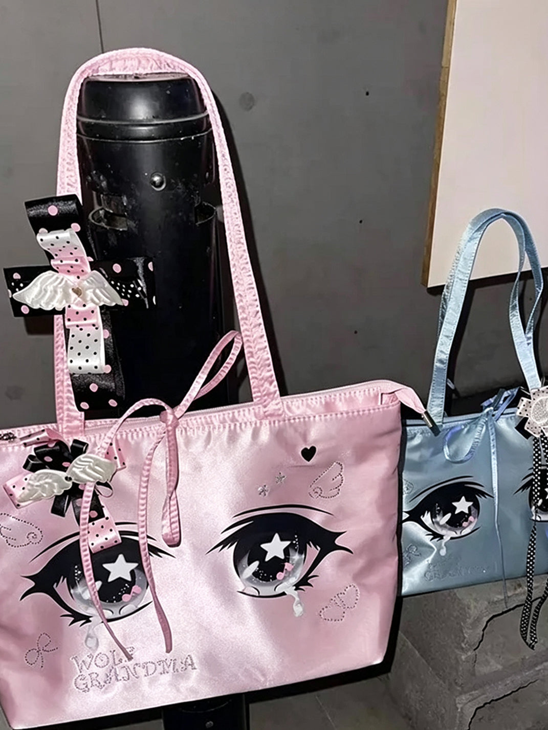 Starry Eyes Embellished Satin Tote — view 3